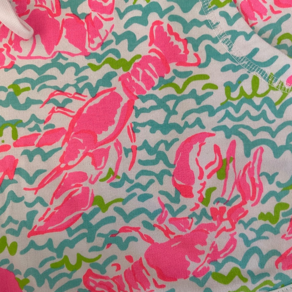 Lilly Pulitzer lobster shorts with pockets knit size Large - Picture 3 of 6